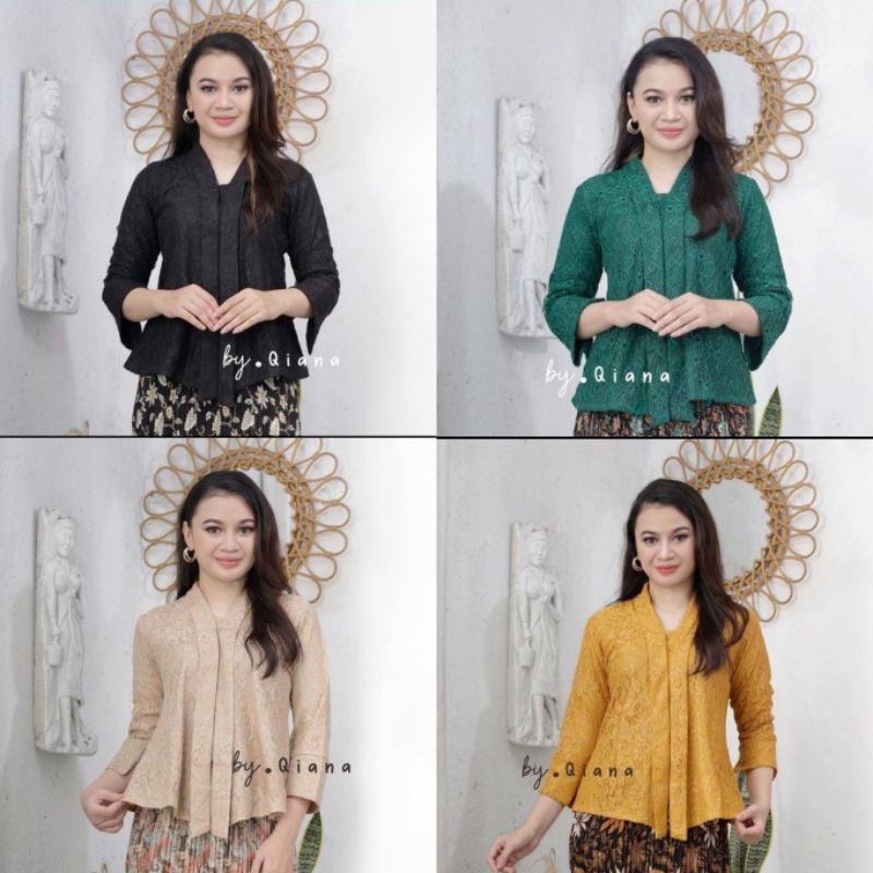 Atasan Kebaya Floy Jumbo / Kebaya Brukat Jumbo LD 120 / Kebaya Wisuda / Atasan Kebaya Brokat Jumbo /