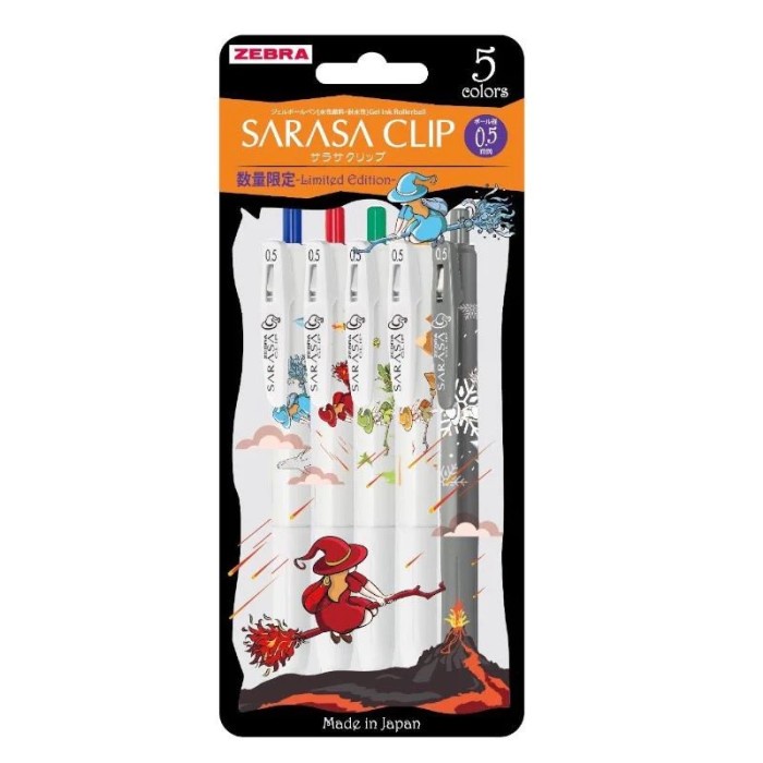 

Zebra Sarasa R Traveling Witch Set of 5 Gel Pen 0.5mm Limited Edition