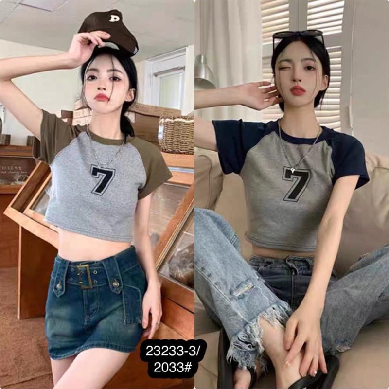 tshirt lengan combi import | ksos combi lengan pendek import | korean style kaos | aquarius.boutique89