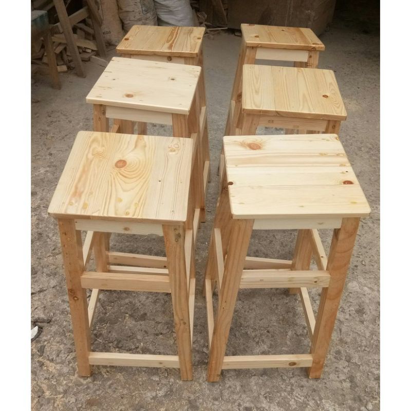 KURSI BAR/KURSI CAFE/KURSI KONTER KAYU MAHONI