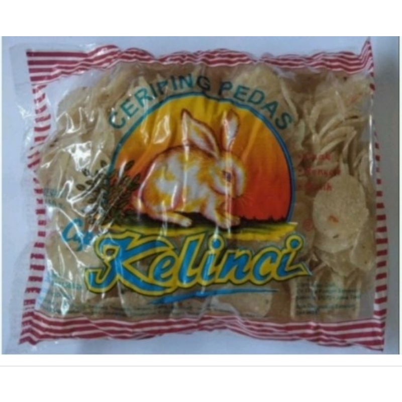 kerupuk ceriping mentah, krupuk singkong pedas,