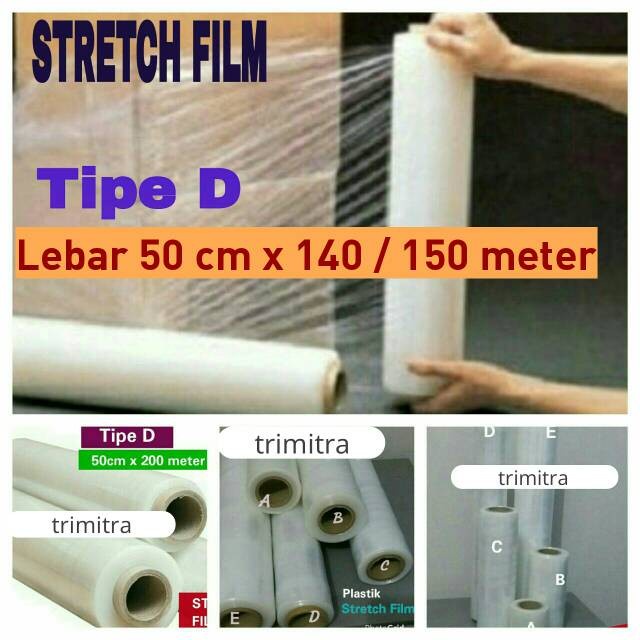 

HOT PROMO Plastik Stretch Film / Strech Film Wrapping Segel Shrink 50cmx140/150m