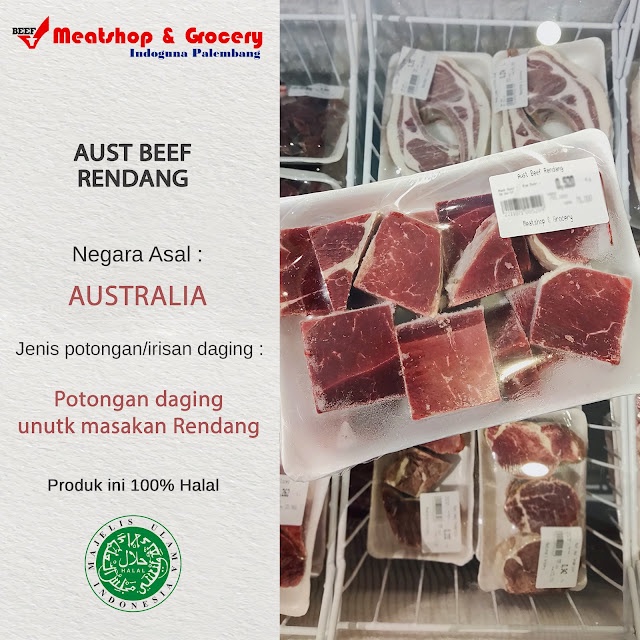 

Aust Beef Rendang | Daging Sapi Potongan Rendang 100% Halal - Meatshop Indoguna Palembang