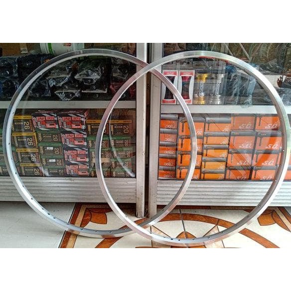 Terlaris Restock    Velg Araya 26 Tm 840F 36 Hole Silver Chrome Buruan   