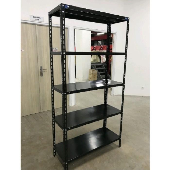 Terlaris Rak Besi Siku Multifungsi (40X100X200)5 Susun