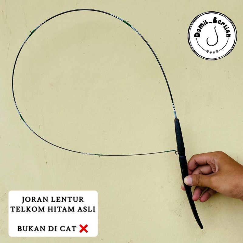 JORAN LENTUR TELKOM HITAM ASLI 100CM GROSIR DAMIL_BERLIAN