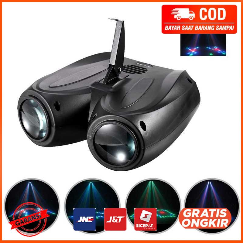Lampu Proyektor Disco Sensor Suara RGB 128 LED 20W EL20