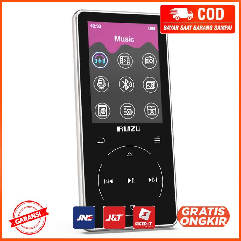 RUIZU MP3 Player Bluetooth 4.1 DAP FLAC JPG 2.4 Inch - D16 16Gb