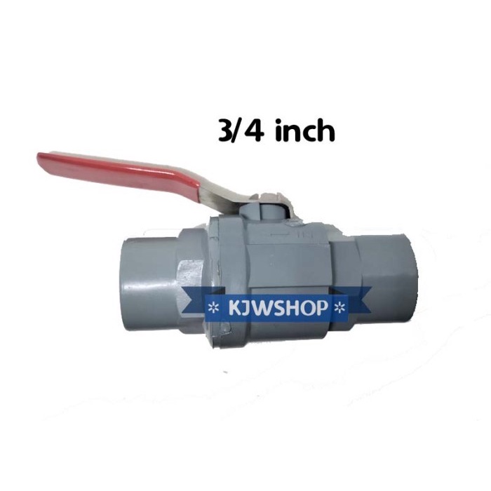 Stop Kran 3/4 inch Keran Air Pipa Ballvalve Ball Valve Gg Besi 3/4" murah