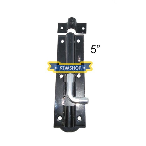 Grendel 5" Slot Kunci Pintu Selot Pintu Bahan Besi Tebal 5" Hitam murah