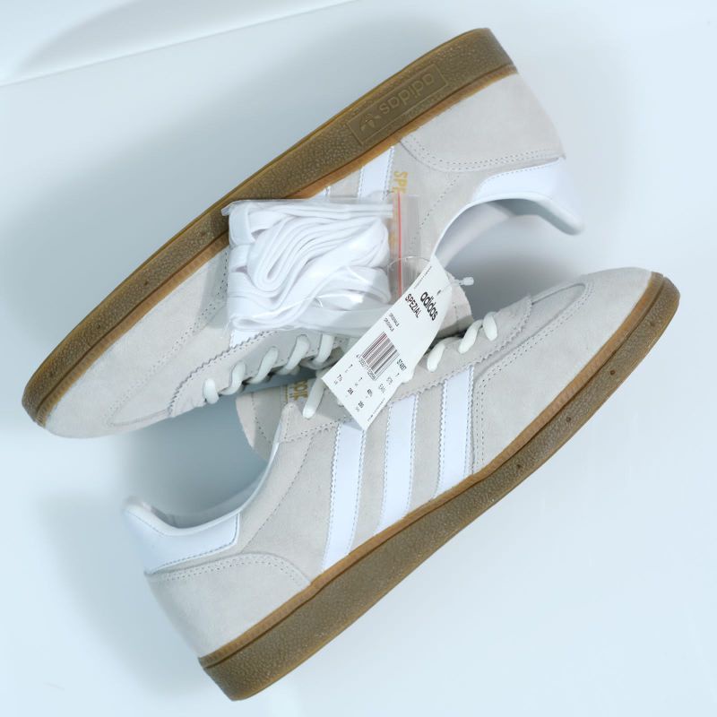 Sepatu Sneskers Casual Pria Adidas Spezial Original Cream White/Gum