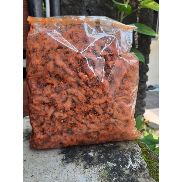 

Keripik Usus pedas daun jeruk 1Kg