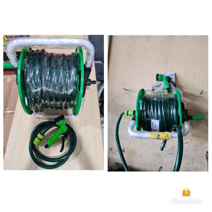 Terlaris Selang Gulungan Selang Ukuran 1/2" Inch 30 Meter Komplit Dengan Semprotan Air