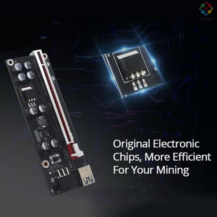 Kabel Riser 8 Kapasitor 009Splus Pcie - Riser Vga Card