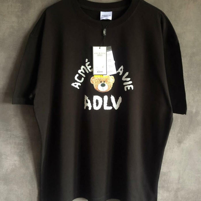TSHIRT ADLV TEDDY BEAR BLACK KAOS PRIA WANITA BRANDED KEKINIAN HYPE