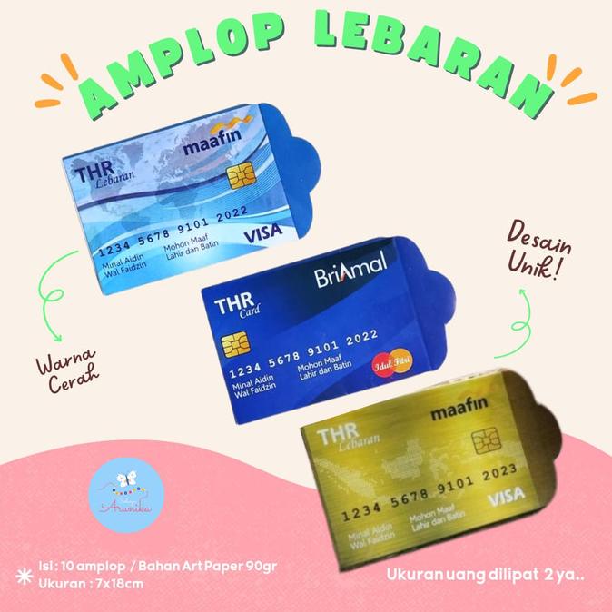 

Hampers Amplop Lebaran Unik Motif Atm 10Pcs/Amplop Lebaran Bank Lucu Terbaru Stok Terbatas
