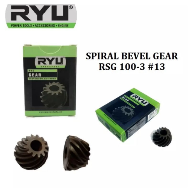 Ryu Gigi Nanas Gerinda /Spiral Bevel Gear 13 RSG 100-3 /Gear Spiral Mesin Gerinda