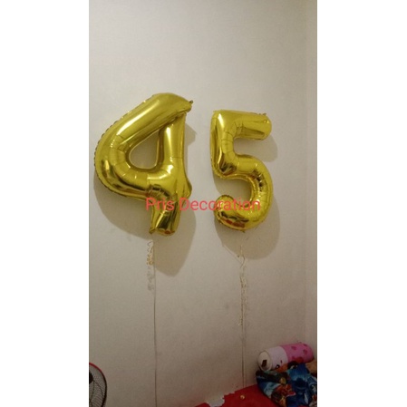 balon angka helium | balon terbang | balon gas