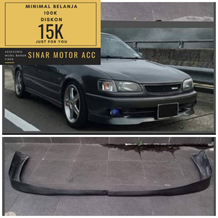 Lips bemper Bumper Model GT Toyota All New Corolla 1.6 atau 1.8cc