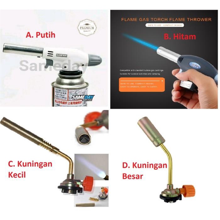 Terlaris Portable Gas Torch Butane Flame Gun Las Aluminium Pemantik Otomatis