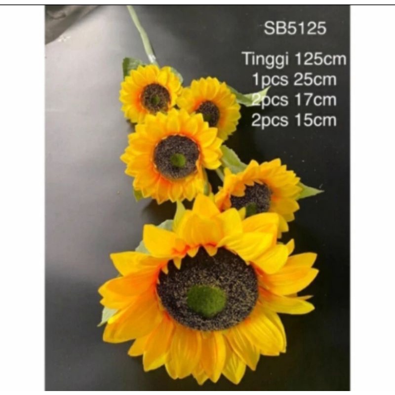 Bunga matahari besar matahari jumbo bunga hias plastik dekorasi pot bunga