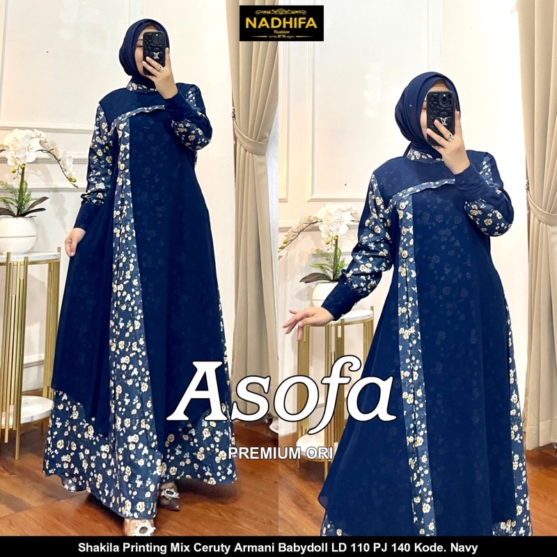 Asofa dress / gamis lebaran BY NADHIFA