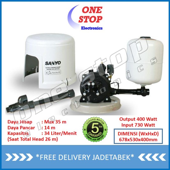 Terlaris Sanyo Pdh-405Jp Pompa Air Jet Pump Sumur Dalam