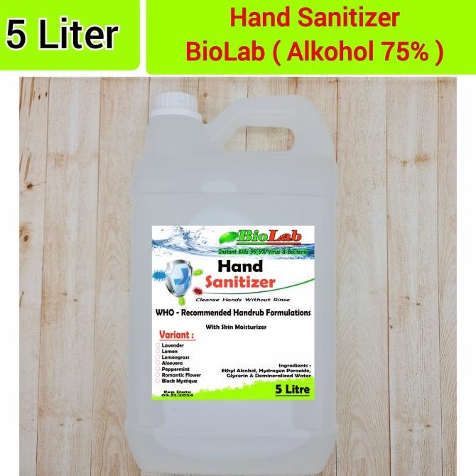 Hand Sanitizer 5 Liter ( Cair ) Tanpa Pewarna