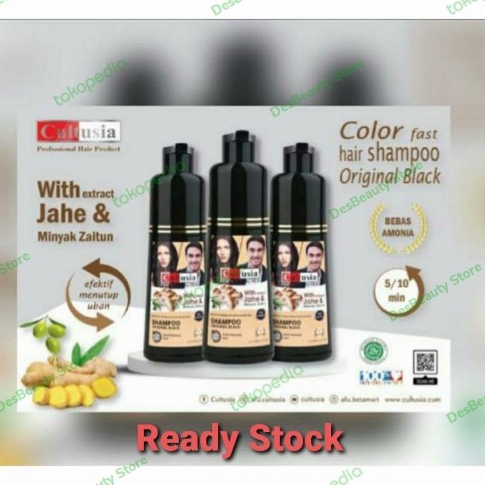 Shampoo Penghitam Rambut Uban Shampoo Jahe 160 ML Bonus Sarung Tangan