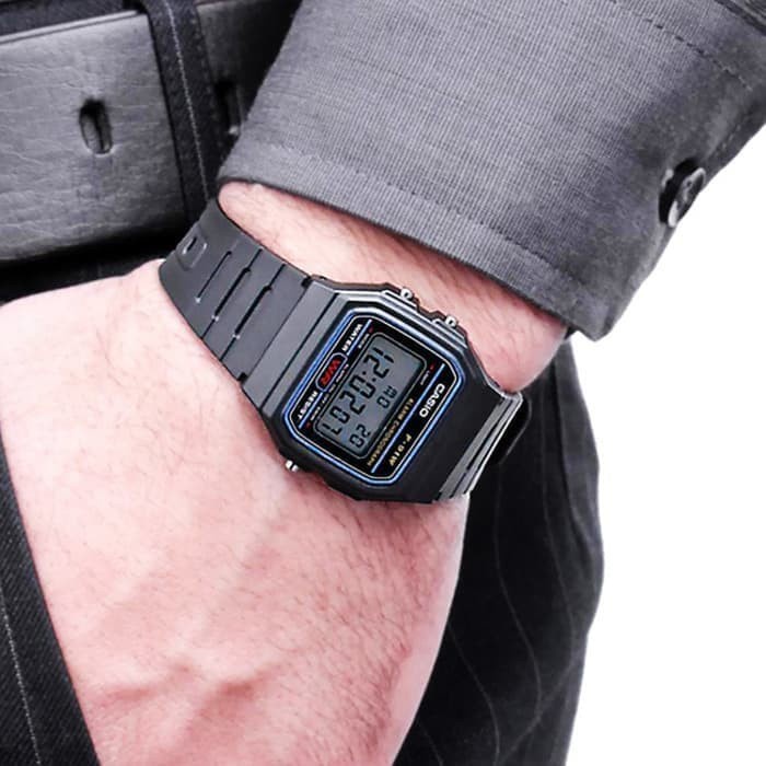 Flash Sale Jam Tangan Pria Casio F-91W-1D / F-91W Digital Original Rubber Strap Termurah