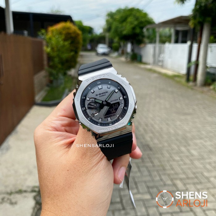 Promo Casio G-Shock Gshock Metal Gm-2100-1 Gm2100-1 Original Terlaris