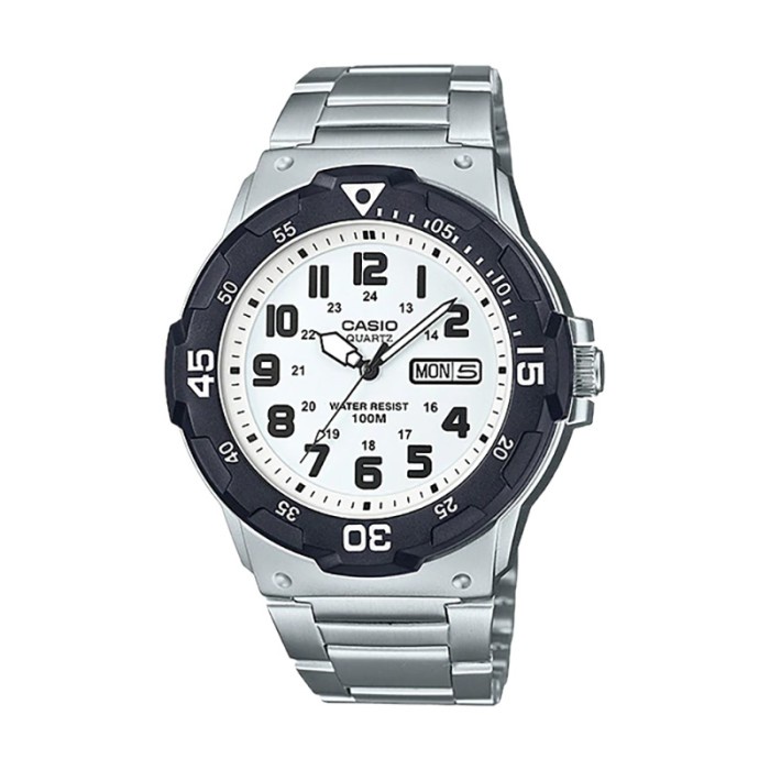 Flash Sale Casio Mrw-200Hd-7Bvdf White Dial Stainless Steel Strap Termurah