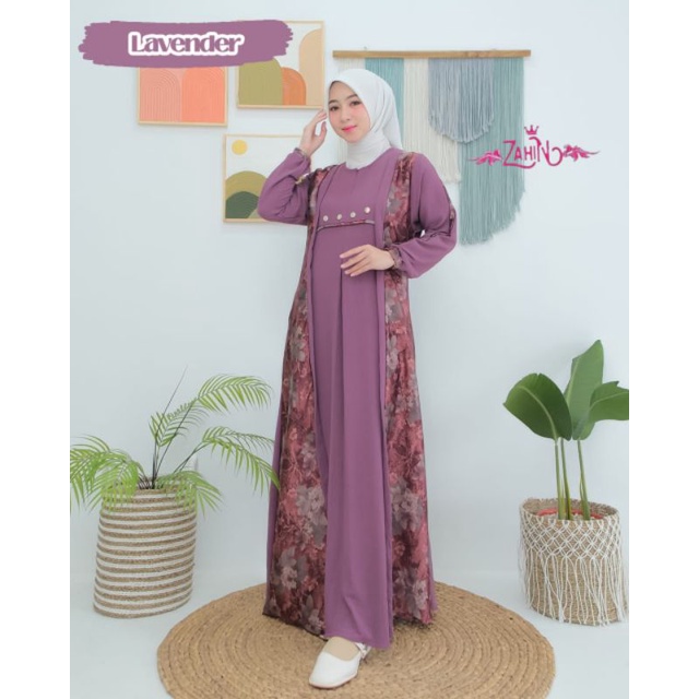 Nurmala Jivanka Jiharka Nala Dress original zahin venyta armany model brokat rempel terbaru lebaran hits itycrepe baju muslim murah adem busui bumil remaja