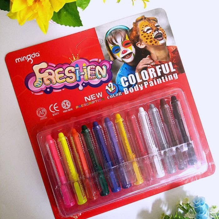 

Terlaris Face Painting / Crayon Muka Isi 12