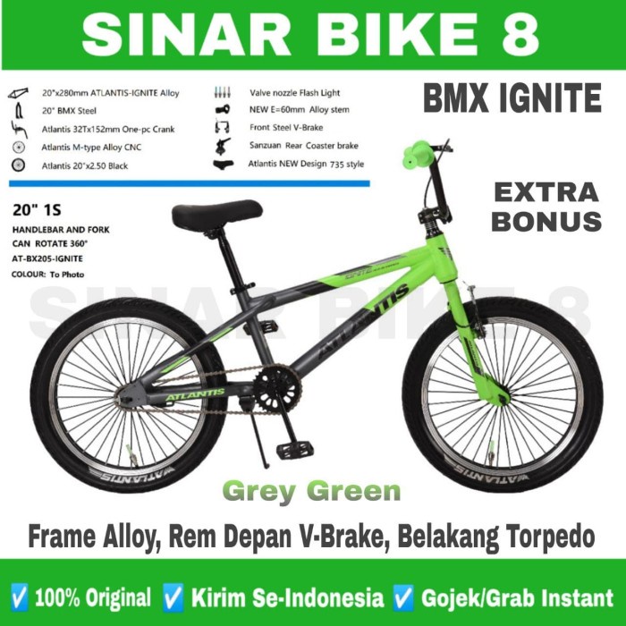 Terlaris Sepeda Anak Laki Bmx Atlantis Ignite 20 Inch Alloy Rotor Torpedo
