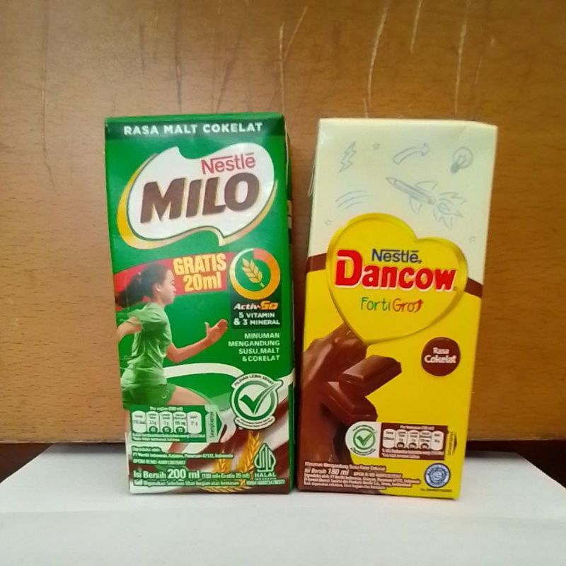 

susu uht milo & susu uht dancow