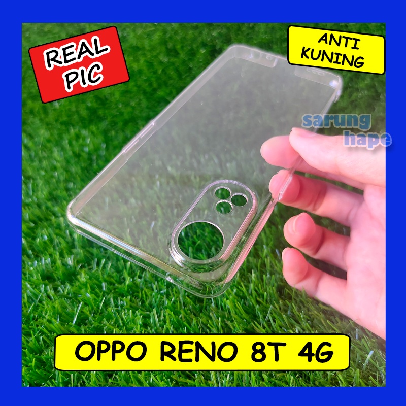 Oppo Reno 8T 4G - Mika Transparan Clear Hard Case Hardcase Casing Cover Bening Keras