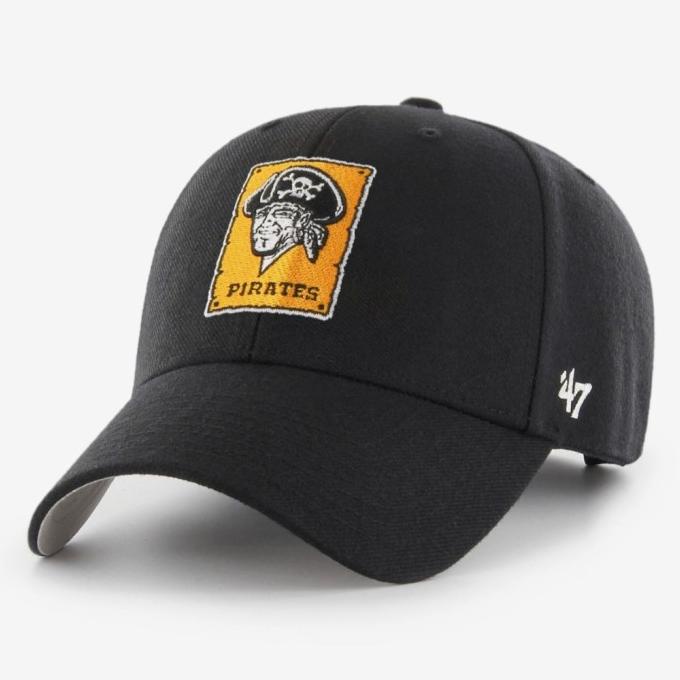 (SALE) 47Brand MVP Pittsburgh Pirates Black/Topi 47Brand Original ---READY---