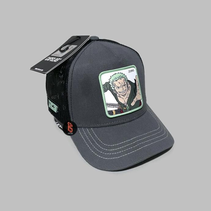TOPI ORIGINAL CAPSLAB TRUCKER ZORO GREY BLACK ---READY---