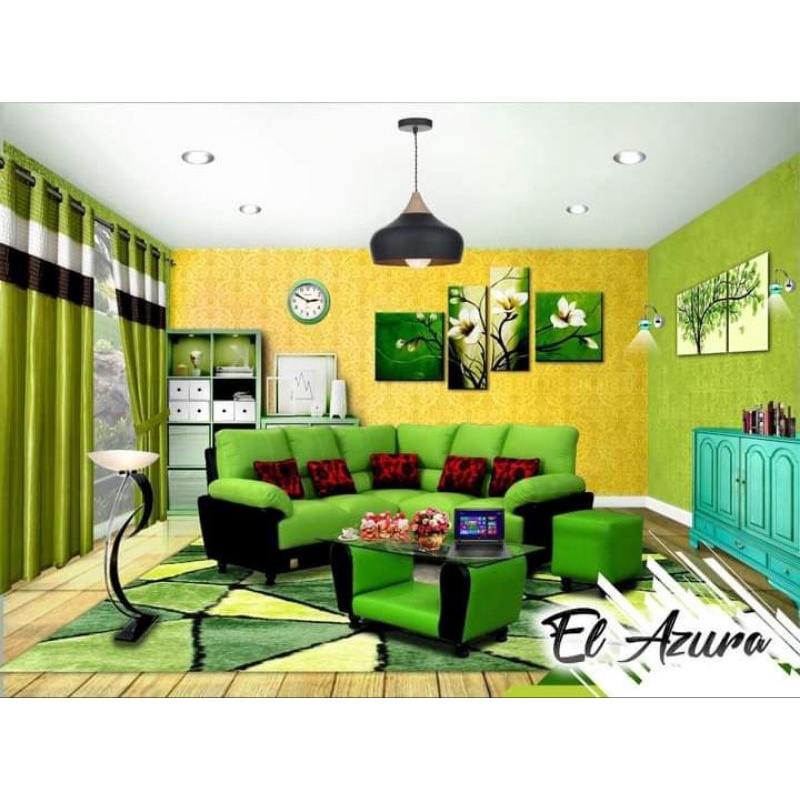Kursi Sofa Ruang Tamu/ Keluarga/ Santai/ Minimalis El Sudut Azurah