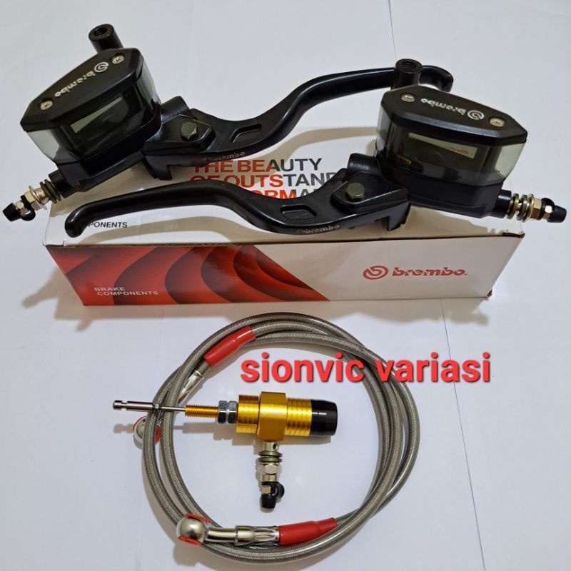 Master rem Brembo nissin hidrolik satu set selang stut universal motor kopling klx crf ninja fu gsx 