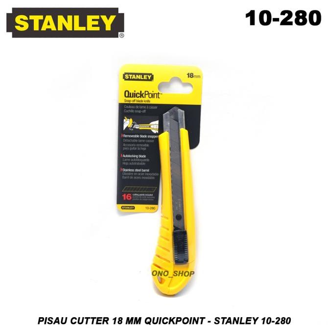 

Pisau Cutter 18 mm QuickPoint - Stanley 10-280 accessories 54PR23