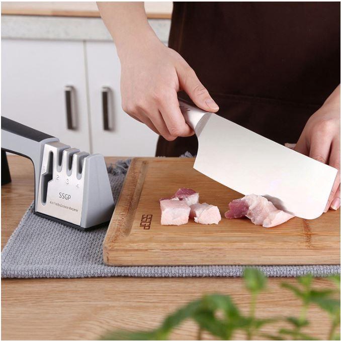 Asahan Pisau Gunting Golok Knife Quick Sharpener Keramik Stainless