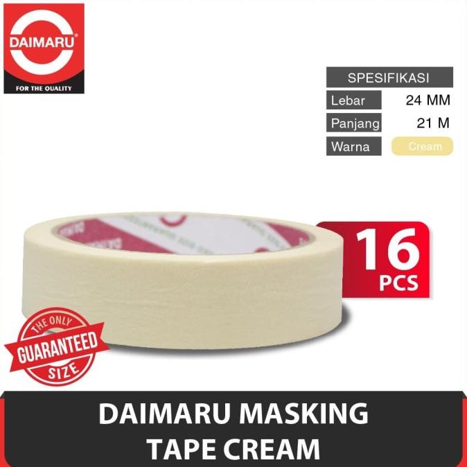 

HOT SALE [Dapat 16pcs] Daimaru Masking Tape Cream 24mm x 21m