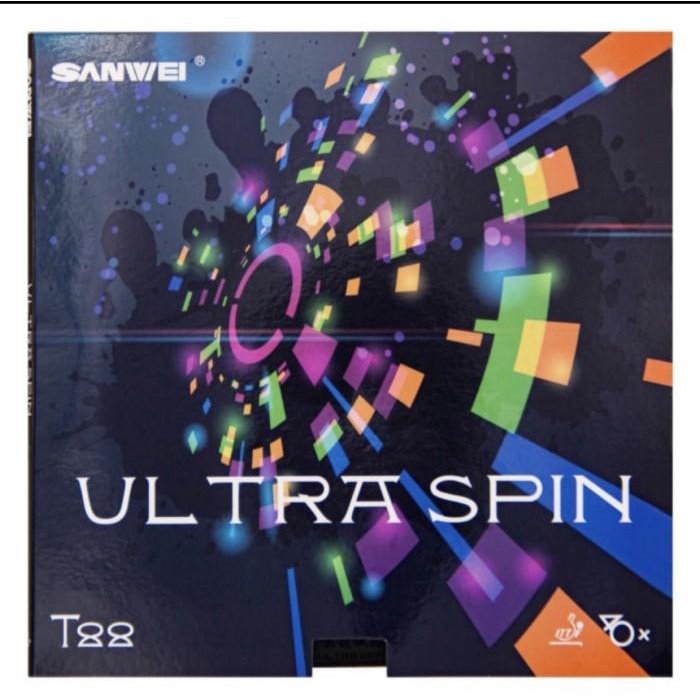 Terlaris Sanwei Ultra Spin T88- Karet Rubber Pingpong T-88 Ultra Spin Bat Bet