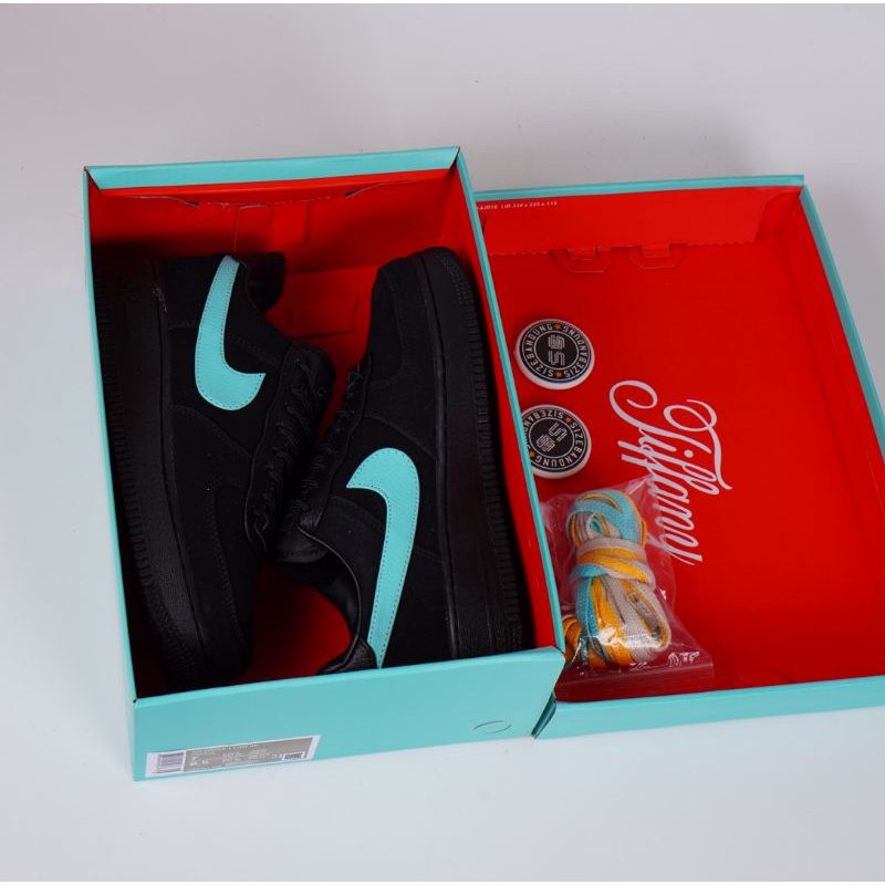 Sepatu Nike Air Force 1 X TIFFANY Black Blue