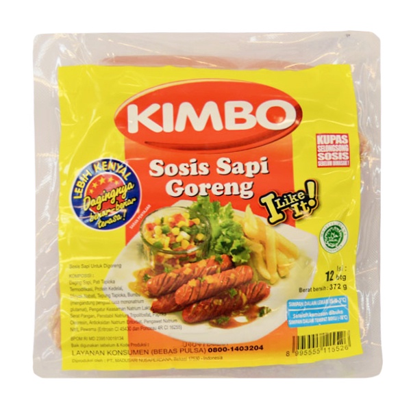 

Kimbo Sosis Sapi Goreng 12 Pcs