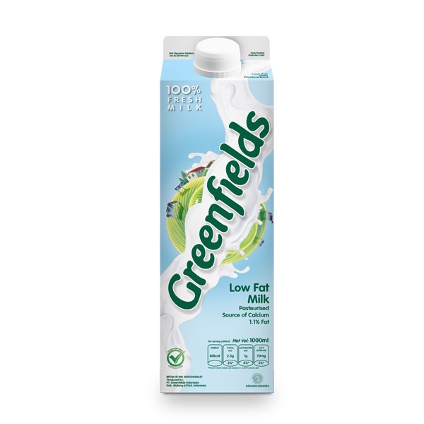 

GREENFIELDS LOW FAT MILK 1 LITER - SUSU