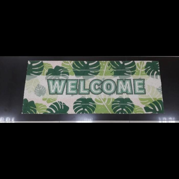 Keset Kaki Panjang Karet Anti Selip Daun Monstera