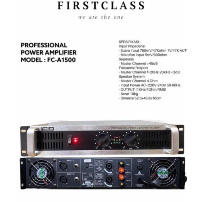 Power Amplifier Firstclass A1500